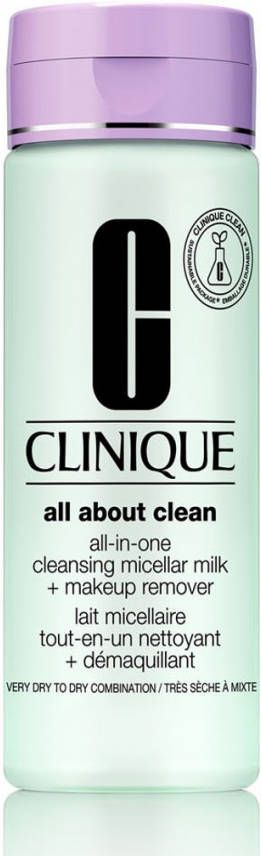Clinique All About Clean All in One Cleansing Micellar Milk + Make Up Remover 1 & 2 200 ml