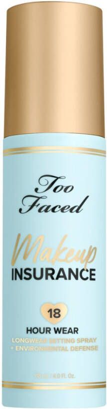 Too Faced Make up Insurance 18+ Hour Setting Spray + Environmental Defense make up setting & fixing spray