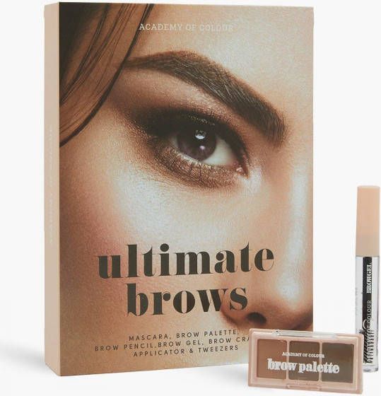 boohoo Academy Of Colour Ultimate Brows Look Book, Brown