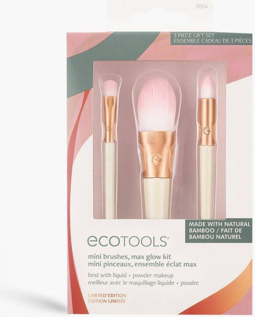 boohoo Ecotools Mini Brushes Max Glow Kit, White