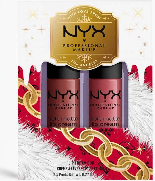 boohoo Nyx Professional Make Up Soft Matte Lip Cream Duo Geschenkset Rome En Cannes, Black