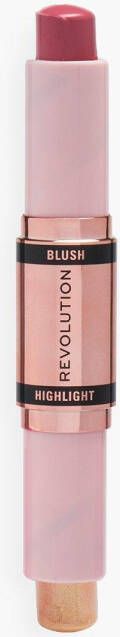 boohoo Revolution Blush & Highlight Stick, Mauve Glow