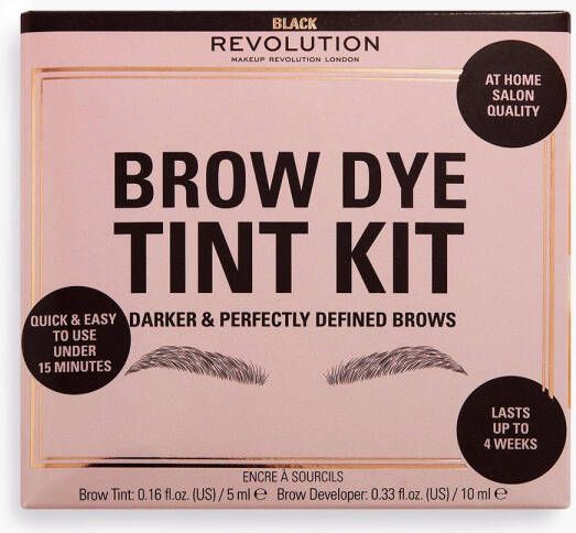 boohoo Revolution Brow Dye Tint Kit, Black