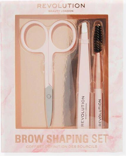 boohoo Revolution Brow Shaping Set, Pink