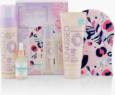 boohoo Sunkissed Pure Glow Geschenkset Dark, Multi