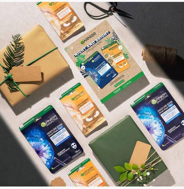 Garnier Sheet Masks Night En Gekleurde Collection, Green