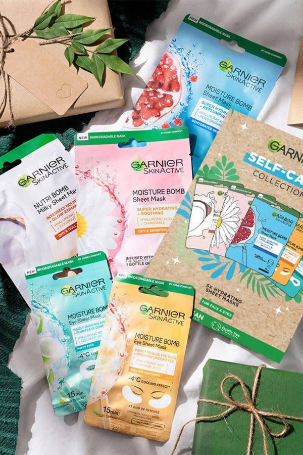 Garnier Sheet Masks Self Care Collection, Green