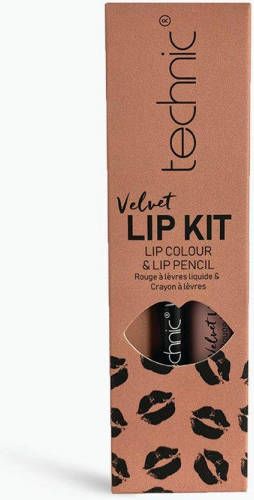 Technic Velvet Tea Rose Lip Kit, Nude