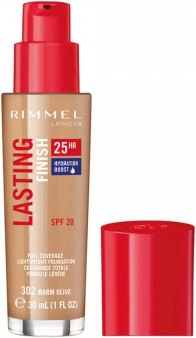 Rimmel 3x London Foundation Lasting Finish 302 Warm Olive