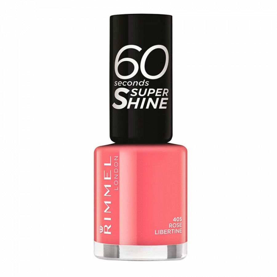 Rimmel 3x London Nagellak 60 Seconds Supershine 405 Rose Libertine 8 ml
