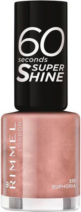 Rimmel 3x 60 Seconds Supershine Nailpolish 510 Euphoria 8 ml