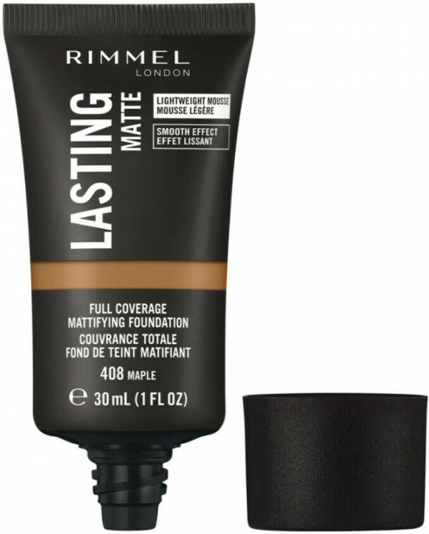 Rimmel Lasting Matte Foundation 408 Matte Cocoa 30 ml