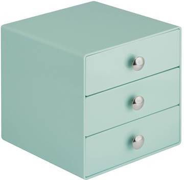iDesign Make up kastje 3 lades groen Groen