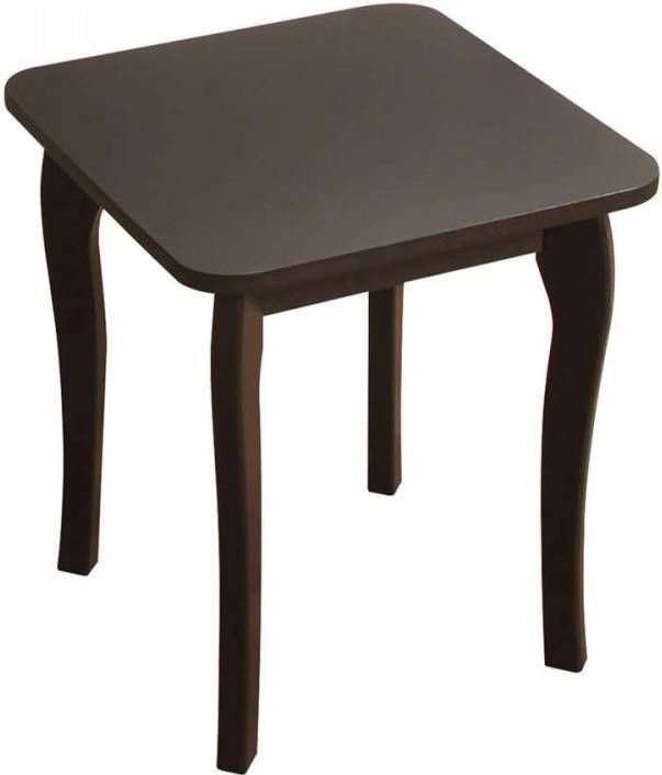 Leen Bakker Kaptafelkruk Baroque donkergrijs 45, 6x39x39 cm