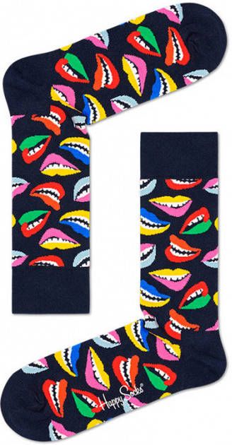 Happy Socks Sokken Lips Socks Blauw
