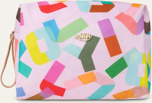 Oilily Pia Pouch Bold Font lilac snow