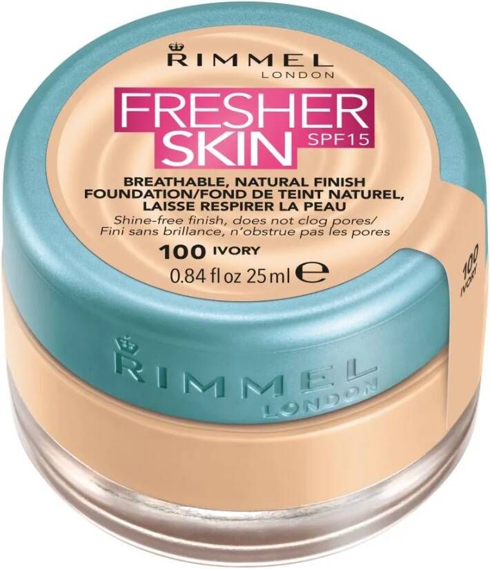 Rimmel Fresher Skin Foundation 100 Ivory