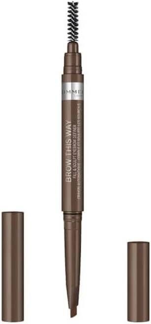 Rimmel London Rimmel Wenkbrauw potlood Filler & Fixer Brow This Way 2 in 1 Light Brown 002