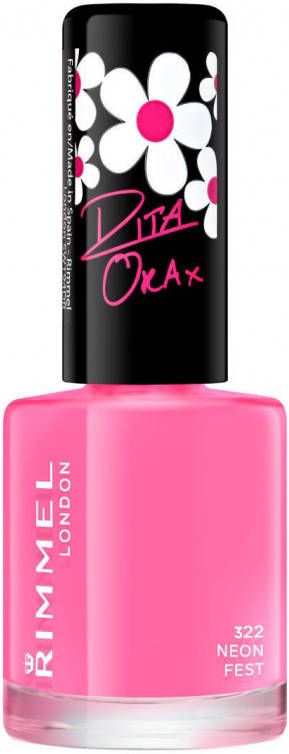 Rimmel 3x London Nagellak 60 Seconds Supershine 322 Neon Fest 8 ml